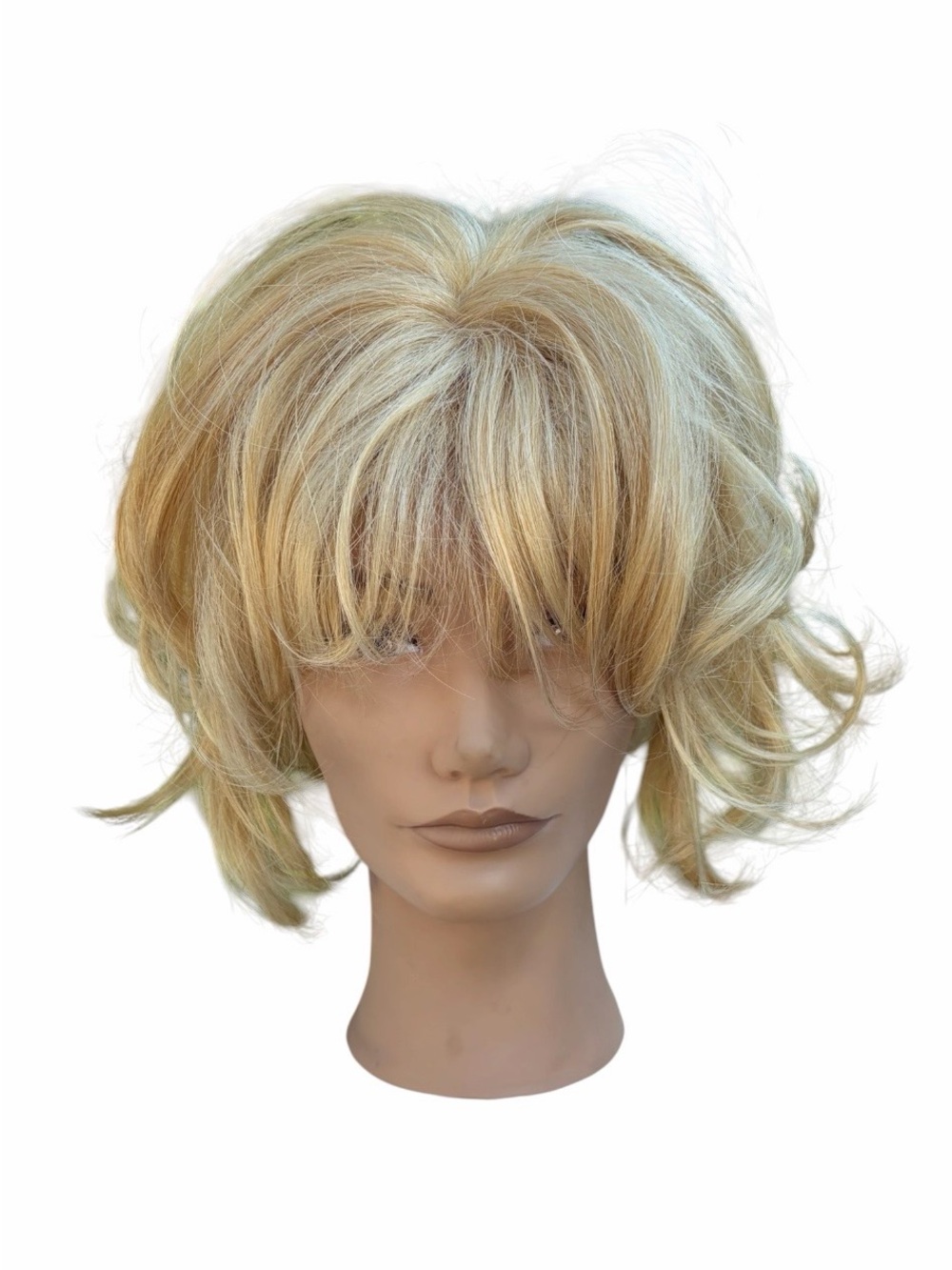 NWT short blonde bouncy Marilyn Monroe style curly synthetic wig
